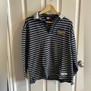 VINTAGE 90s Tommy Hilfiger Athletics Cotton Rugby Shirt